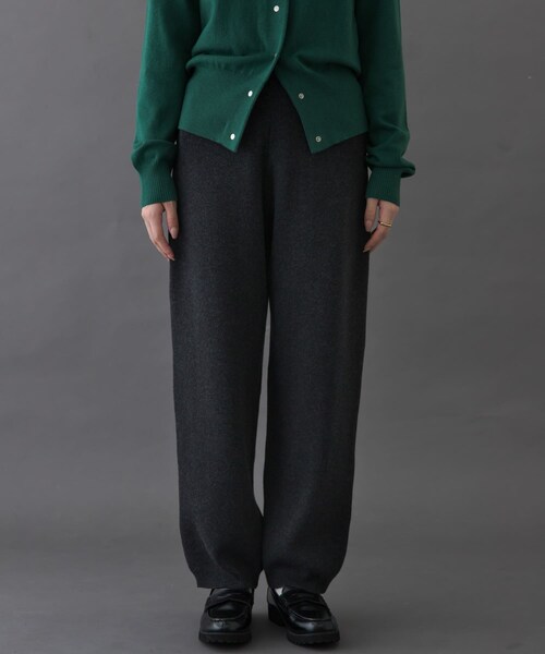 URBAN RESEARCH DOORS(アーバンリサーチドアーズ)の「FORK&SPOON コットンウールニットパンツ(その他パンツ・レディース・CHARCOAL/BROWN・1/2)」の12枚目の写真