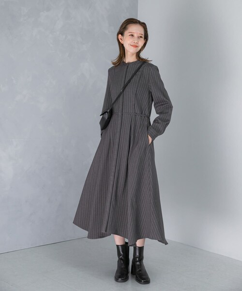 URBAN RESEARCH ROSSO（アーバンリサーチロッソ）の「『WEB限定』イレギュラーヘムワンピース（ワンピース・レディース・B/CHECK/G/STRIPE/N/STRIPE・FREE）」の20枚目の写真