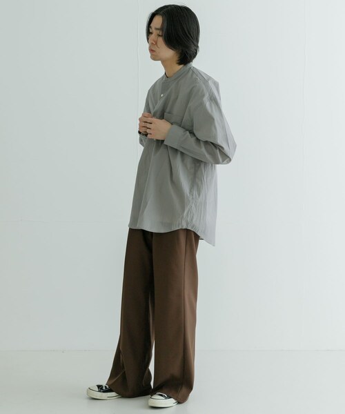 URBAN RESEARCH（アーバンリサーチ）の「C/Nエアーワッシャーシャツ（シャツ/ブラウス・メンズ・S/GREEN/GRAY/ASH/NAVY・M/L）」の7枚目の写真