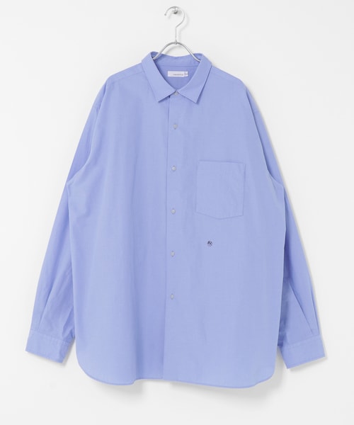 EKAL（エカル）の「nanamica　Regular Collar Wind Shirts（シャツ/ブラウス・メンズ・Sax/Gray・M/L/XL）」の15枚目の写真