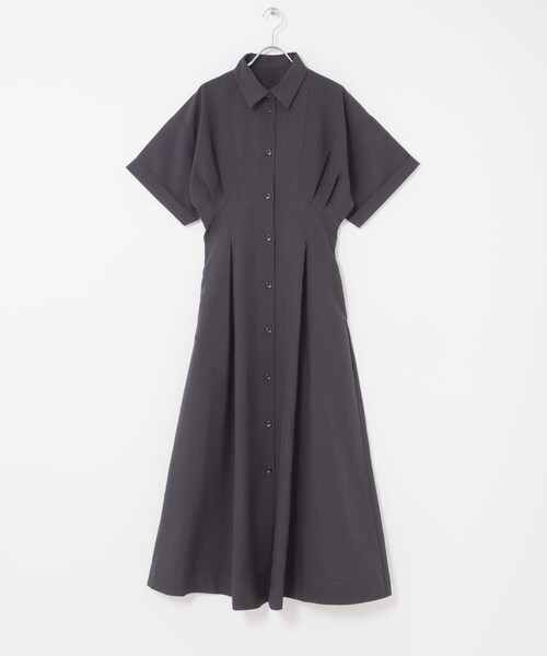 SENSE OF PLACE by URBAN RESEARCH（センスオブプレイスバイアーバンリサーチ）の「『UR TECH DRYLUXE』リネンライクワンピース（ワンピース・レディース・CHARCOAL/KHAKI/L.BLUE・COMPACT/One）」の12枚目の写真
