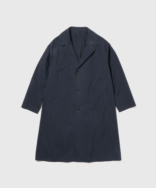 ADAM ET ROPE'（アダムエロペ）の「COTTON GABARDINE COAT（ステンカラーコート・メンズ・カーキ/ネイビー・L/M）」の9枚目の写真