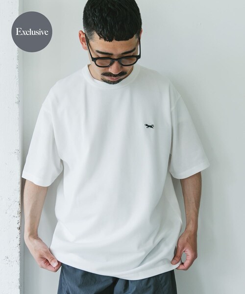URBAN RESEARCH DOORS（アーバンリサーチドアーズ）の「『XLサイズ/WEB限定』『別注』PENNEYS×DOORS　THEFOX 鹿の子ショートスリーブT（Tシャツ/カットソー・メンズ・WHITE/ASH GRAY/PURPLE/NAVY・M/L/XL）」の17枚目の写真