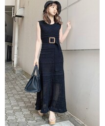 dazzlin | ミルフィーユクロシェワンピース(ワンピース)