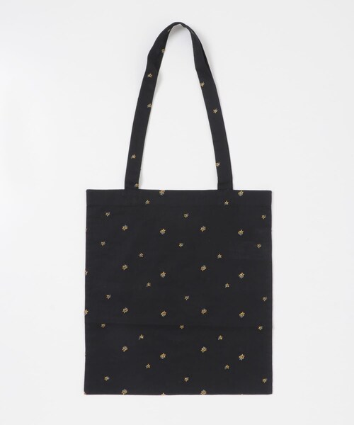 かぐれ（カグレ）の「小花刺繍トートバッグ（トートバッグ・レディース・BLACK/YELLOW・Free/FREE）」の6枚目の写真