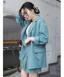 EVRIS | BASICルーズジャケット【セットアップ着用可能】(テーラードジャケット)