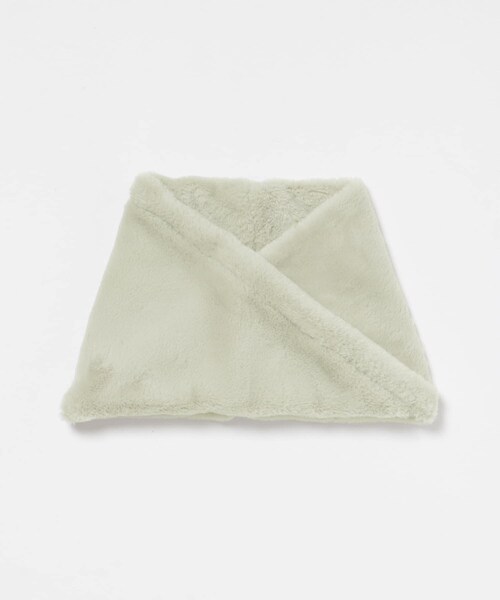 URBAN RESEARCH（アーバンリサーチ）の「フェイクファースヌード（ネックウォーマー/スヌード・レディース・IVORY/GREGE/CHARCOAL・FREE）」の4枚目の写真