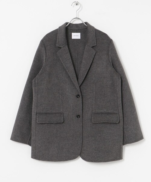 URBAN RESEARCH(アーバンリサーチ)の「リバージャケットコート(テーラードジャケット・レディース・CHARCOAL/BEIGE・FREE)」の15枚目の写真