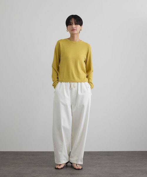 ADAM ET ROPE'（アダムエロペ）の「【WEB限定】ブロークンツイルミリタリータックカーゴパンツ（カーゴパンツ・レディース・オフホワイト/キャメル/カーキ・F）」の21枚目の写真