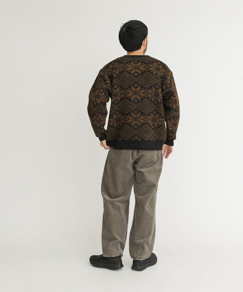 EKAL（エカル）の「ノルディックニットプルオーバー（ニット/セーター・メンズ・ブラウン/レッド・M/L）」の13枚目の写真