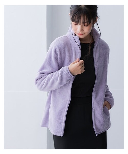 nissen（ニッセン）の「コンフォートフリースジャケット＜大きいサイズ