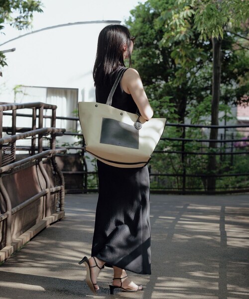ROPE'（ロペ）の「【E'POR】【A4/PC対応・内側撥水・軽量】SAIL BAG(セイルバッグ)/26SS新型（トートバッグ・レディース・ブラウン/ベージュ・F）」の18枚目の写真