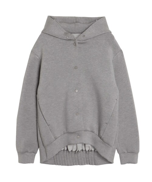 ELENDEEK（エレンディーク）の「TUCK HEM HOODIE（パーカー・レディース・オフホワイト/グレー/チャコールグレー/アイボリー・F）」の8枚目の写真