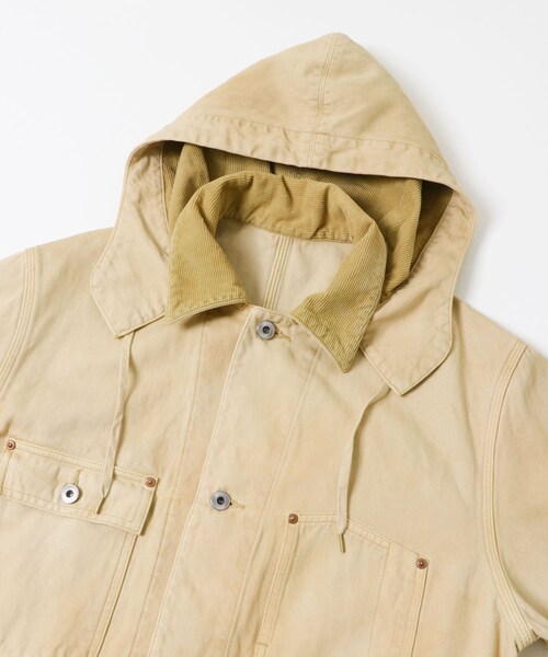 URBAN RESEARCH（アーバンリサーチ）の「A PRESSE　Vintage Silk Hemp Coverall Jacket（カバーオール・メンズ・BLACK/BEIGE・2/3）」の8枚目の写真