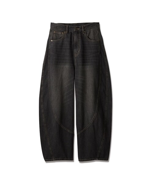 nissen（ニッセン）の「【Soiunique】デニムバルーンパンツ（パンツ・レディース・ヴィンテージネイビー/ヴィンテージブラック・M/L/LL）」の4枚目の写真