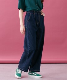 Le temps riche | デニムワンタックパンツ（セットアップ対応）＜Letempsriche＞(デニムパンツ)
