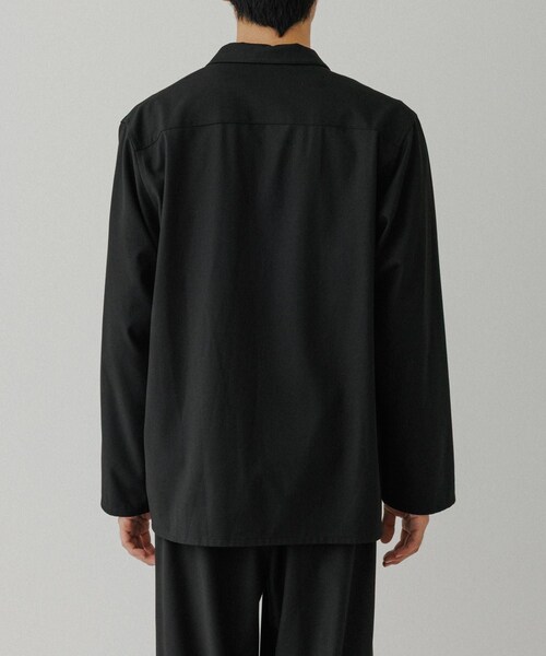 ADAM ET ROPE'(アダムエロペ)の「4WAY ストレッチ ツイル イージー ジャケット / セットアップ対応(テーラードジャケット・メンズ・ブラック/チャコール/カーキ・L/M)」の21枚目の写真