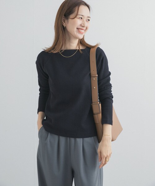 URBAN RESEARCH DOORS(アーバンリサーチドアーズ)の「スクエアネックプルオーバー(Tシャツ/カットソー・レディース・L.BEIGE/BLACK・Free)」の10枚目の写真