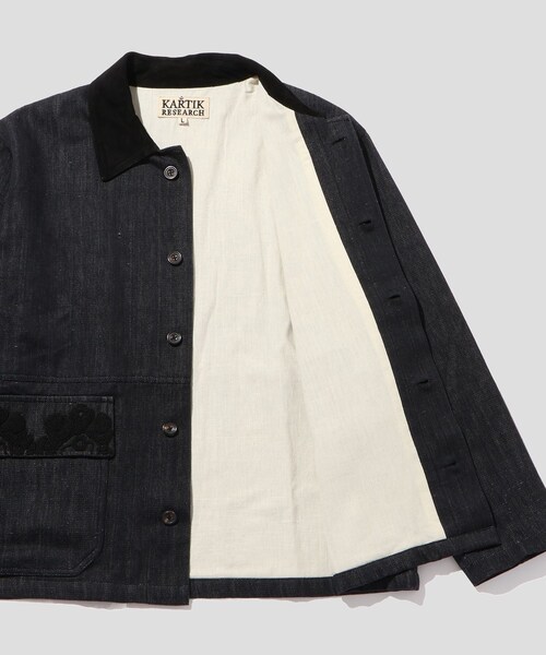 ADAM ET ROPE'(アダムエロペ)の「《別注》【Kartik Research / カルティック リサーチ】DENIM JACKET(デニムジャケット・メンズ・ブラック・L/M)」の13枚目の写真