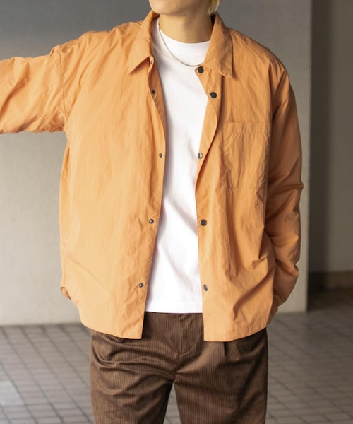 SENSE OF PLACE by URBAN RESEARCH(センスオブプレイスバイアーバンリサーチ)の「パデッドルーズシャツ(シャツ/ブラウス・メンズ・BLACK/L.BROWN/BEIGE/L.BLUE・M/L)」の4枚目の写真