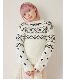merry jenny | おはなノルディックニット(ニット/セーター)
