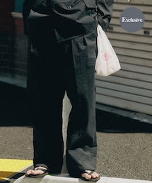 『別注』NEAT×URBS　DOT'S SEERSUCKER WIDE
