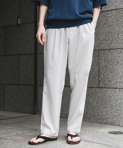 URBAN RESEARCH DOORS（アーバンリサーチドアーズ）の「『イージーケア/速乾』リネンライクイージートラウザー（その他パンツ・メンズ・OFF/GRAY/LIGHTBROWN/BLACK・S/M/L）」の6枚目の写真