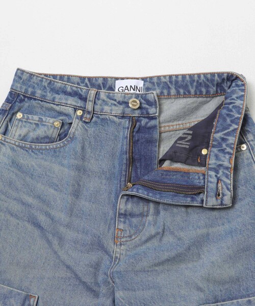 URBAN RESEARCH（アーバンリサーチ）の「GANNI　FLOWER CROPPED JEANS（デニムパンツ・レディース・M BL STONE・26/27/28/29）」の4枚目の写真