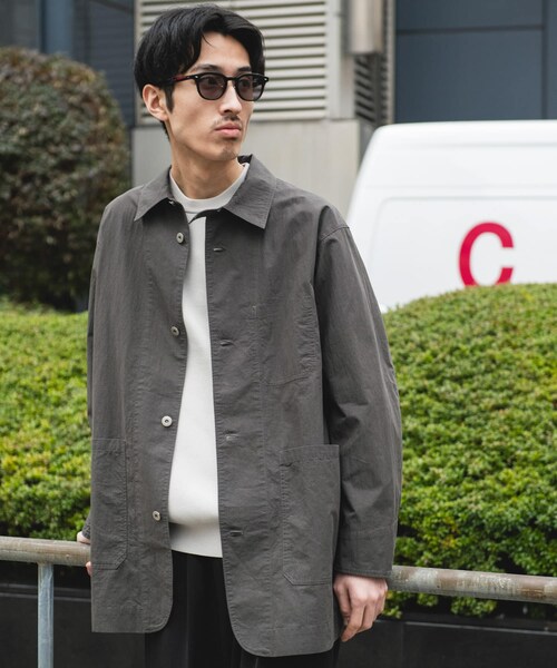 URBAN RESEARCH DOORS（アーバンリサーチドアーズ）の「バイオウォッシュ カバーオール ミドルジャケット（カバーオール・メンズ・GREIGE/CHARCOAL・M/L）」の16枚目の写真