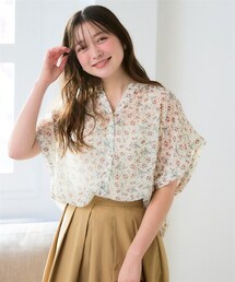 nissen | ＜大きいサイズ＞選べるプリントシアーブラウス(シャツ/ブラウス)