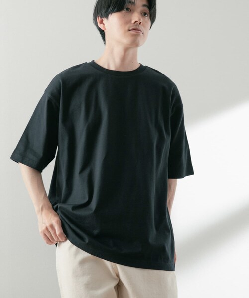 ITEMS URBANRESEARCH(アイテムズ アーバンリサーチ)の「USAコットン オーバーサイズTシャツ(Tシャツ/カットソー・メンズ・GRN/OFF/BLK/BLU/YEL・M/L)」の19枚目の写真