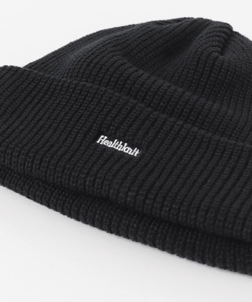 ITEMS URBANRESEARCH（アイテムズ アーバンリサーチ）の「Healthknit　ロゴ刺繍 Knit Watch（ニットキャップ/ビーニー・メンズ・ORG/NVY/BLK・-）」の11枚目の写真
