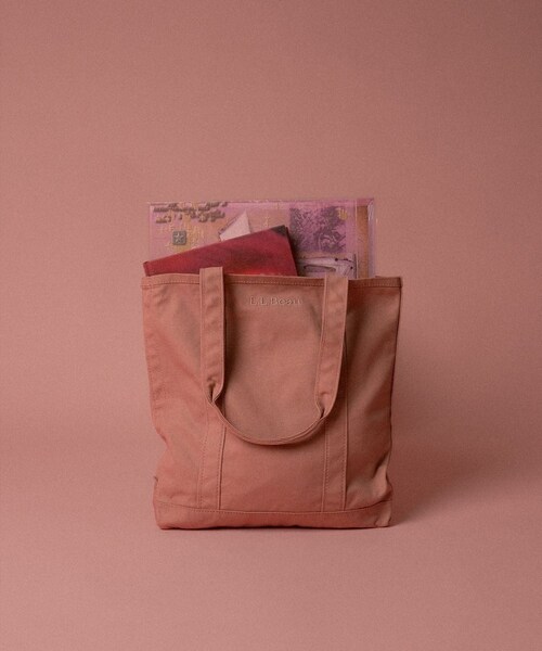 bonjour records（ボンジュールレコーズ）の「L.L.Bean/エル・エル・ビーン record tote bag for bonjor records exclusive（トートバッグ・レディース・サックス/ローズピンク・F）」の21枚目の写真