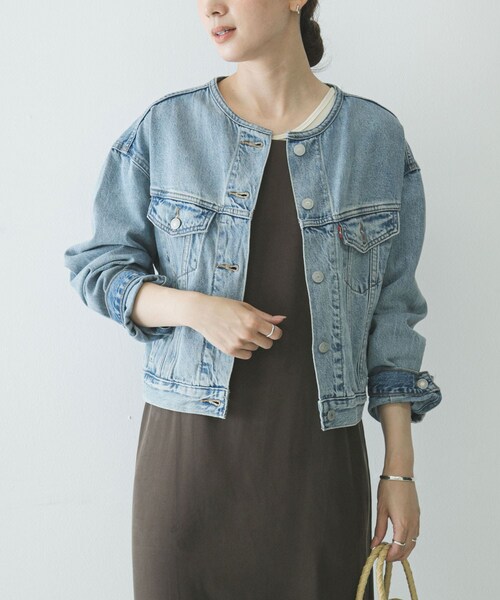 URBAN RESEARCH(アーバンリサーチ)の「LEVI’S COLLARLESS 90S TRUCKER(デニムジャケット・レディース・RURAL VIEW/T F TRKR・S)」の6枚目の写真