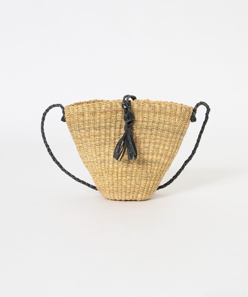 URBAN RESEARCH（アーバンリサーチ）の「ボルガバスケットショルダーバッグ（かごバッグ・レディース・NATURAL/NTL×BLK/PINK・-）」の15枚目の写真