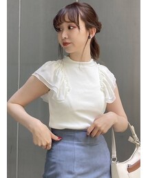 dazzlin | ダブルシフォンドッキングカットソー(Tシャツ/カットソー)