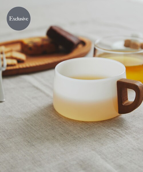 URBAN RESEARCH DOORS（アーバンリサーチドアーズ）の「『別注』a.depeche×DOORS LIVING PRODUCTS　noon cup（グラス/マグカップ/タンブラー・メンズ・ホワイト/クリア・-）」の3枚目の写真