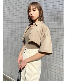 EMODA | カットオフクロップドシャツ(シャツ/ブラウス)
