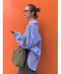 Ungrid | ストライプルーズシャツ(シャツ/ブラウス)