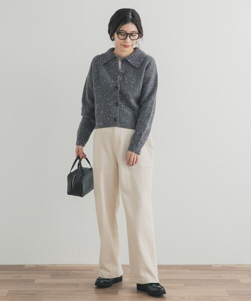 URBAN RESEARCH DOORS（アーバンリサーチドアーズ）の「ネップヤーンカーディガン（カーディガン/ボレロ・レディース・BEIGE/GRAY・Free）」の11枚目の写真