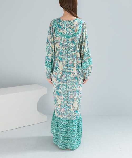 URBAN RESEARCH ROSSO（アーバンリサーチロッソ）の「sara mallika　PAISLEY FLOWER PRINT DRESS（ワンピース・レディース・BLACK/GREEN・S/M）」の11枚目の写真