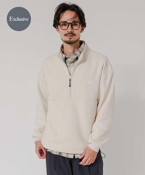 URBAN RESEARCH(アーバンリサーチ)の「『別注』THOUSAND MILE×URBAN RESEARCH ニットフリースハーフジッププルオーバー(その他トップス・メンズ・BLACK/CHARCOAL/NAVY/OFF・M/L)」の5枚目の写真
