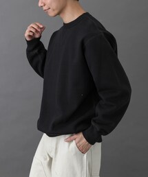 FORK&SPOON　リサイクルコットン裏毛クルーネックスウェット