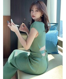 RESEXXY | バックオープンニットワンピース(ワンピース)