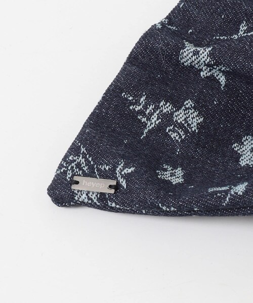 URBAN RESEARCH ROSSO（アーバンリサーチロッソ）の「heyep　FLORAL DENIM SCRUNCHIE（ヘアゴム・レディース・BLUE・-）」の5枚目の写真
