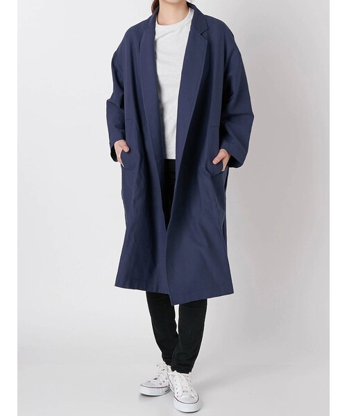 COTORICA（コトリカ）の「WEB限定【WOMEN】ビッグコート（その他アウター・レディース・ブルー/ネイビー/ベージュ・S/M/L）」の6枚目の写真