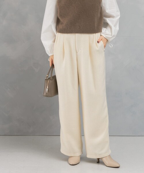 URBAN RESEARCH ROSSO（アーバンリサーチロッソ）の「ツイードストレートパンツ（その他パンツ・レディース・IVORY/NAVY×BRN・36/38）」の9枚目の写真