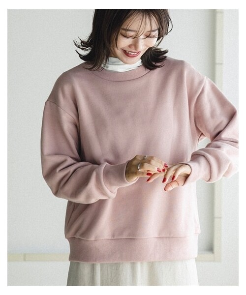 nissen（ニッセン）の「【sail】スウェットシャツ　小さいサイズ（スウェット・レディース・ネイビー/ピンク・P1）」の2枚目の写真