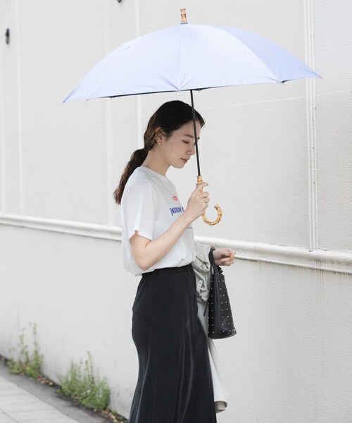 URBAN RESEARCH(アーバンリサーチ)の「晴雨兼用バンブーアンブレラ(長傘・レディース・WHITE/BLUE/BLACK・-)」の21枚目の写真
