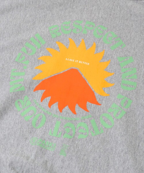 THE GOODLAND MARKET（ザグッドランドマーケット）の「PARKS PROJECT　Mt.FUJI No.4 ZipHoodie（パーカー・レディース・GRAY/PINK・FREE）」の14枚目の写真